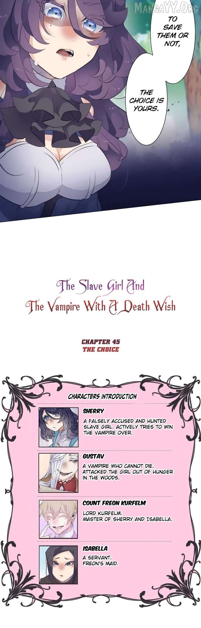 The Slave Girl and the Vampire with a Death Wish Chapter 45 - page 5
