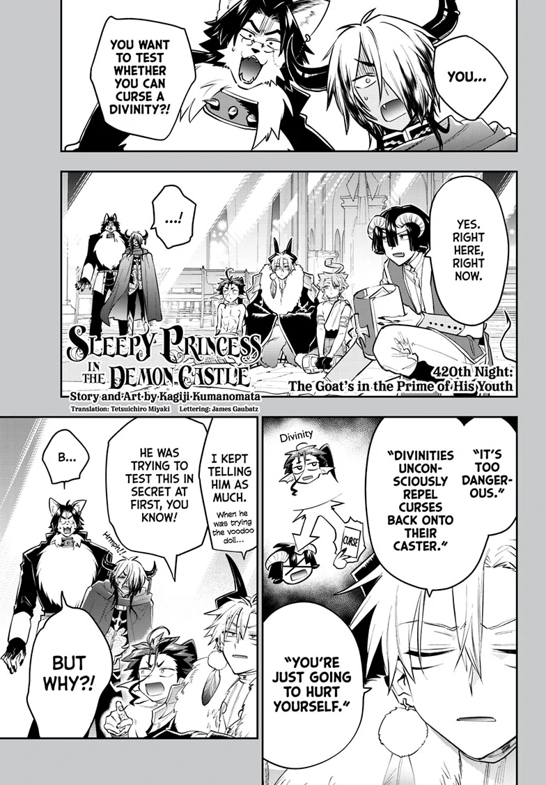 Maou-jou de Oyasumi Chapter 420 - page 1