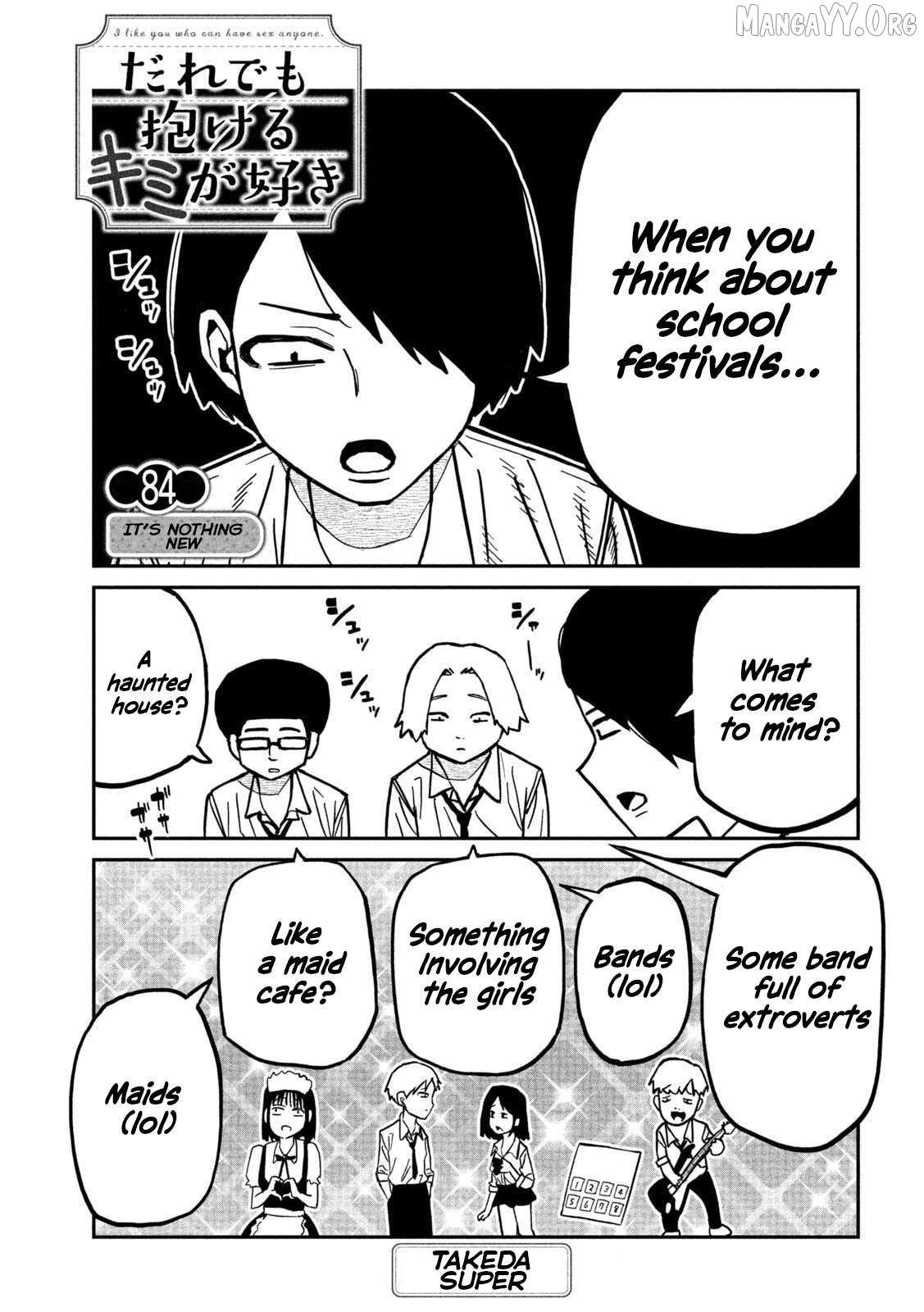 I Like You Who Can Have Sex Anyone Chapter 84 - page 1