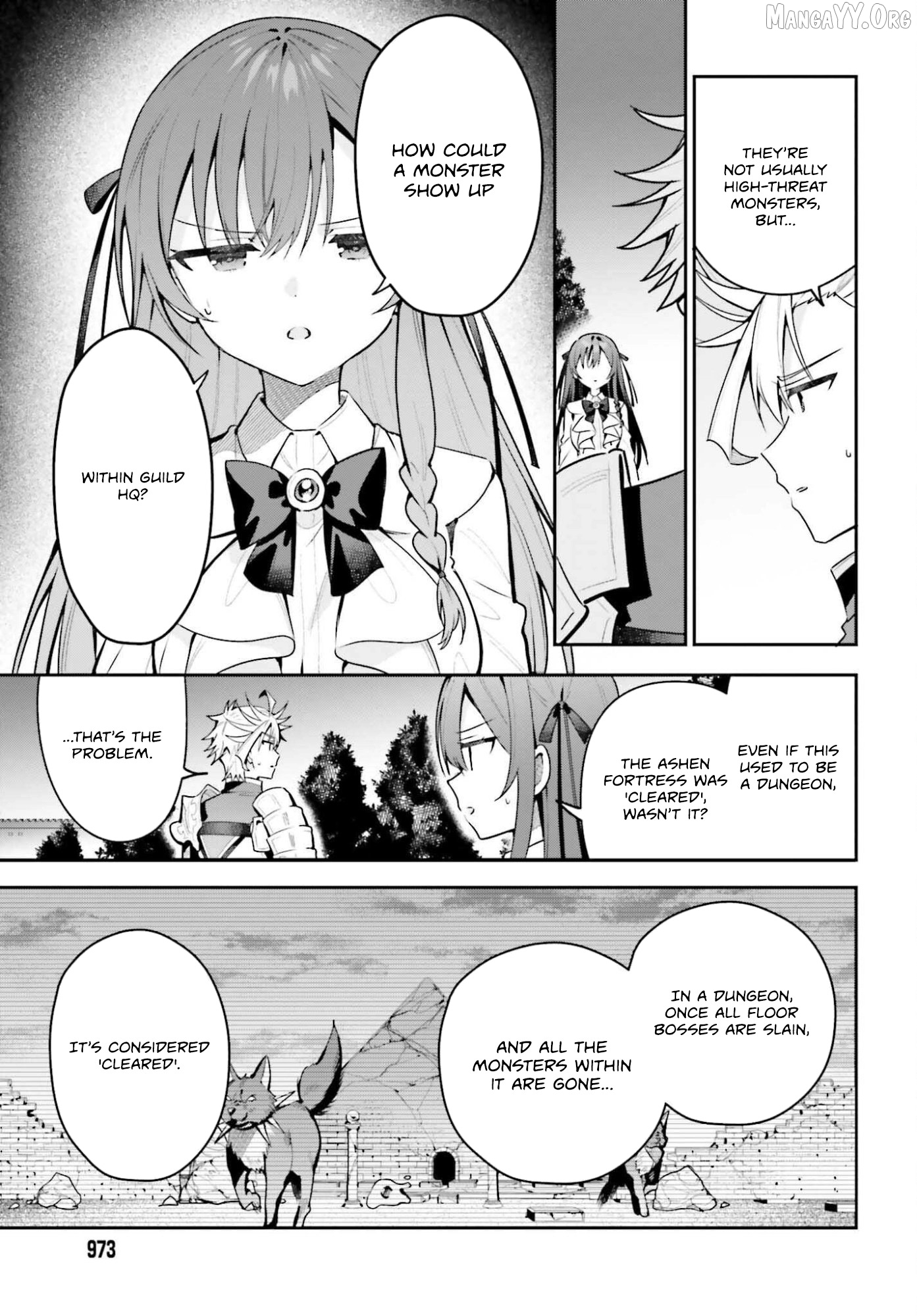 I’m the guild receptionist, but since I don’t want to work overtime, I think I’ll just solo the boss Chapter 45.2 - page 8