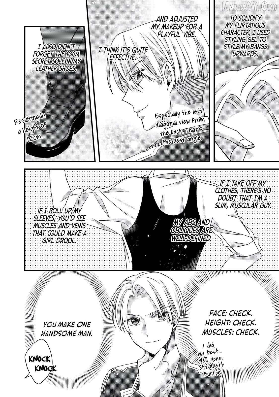 Mob Douzen No Akuyaku Reijou Wa Dansou Shite Kouryaku Taishou No Za O Nerau Chapter 10.1 - page 7