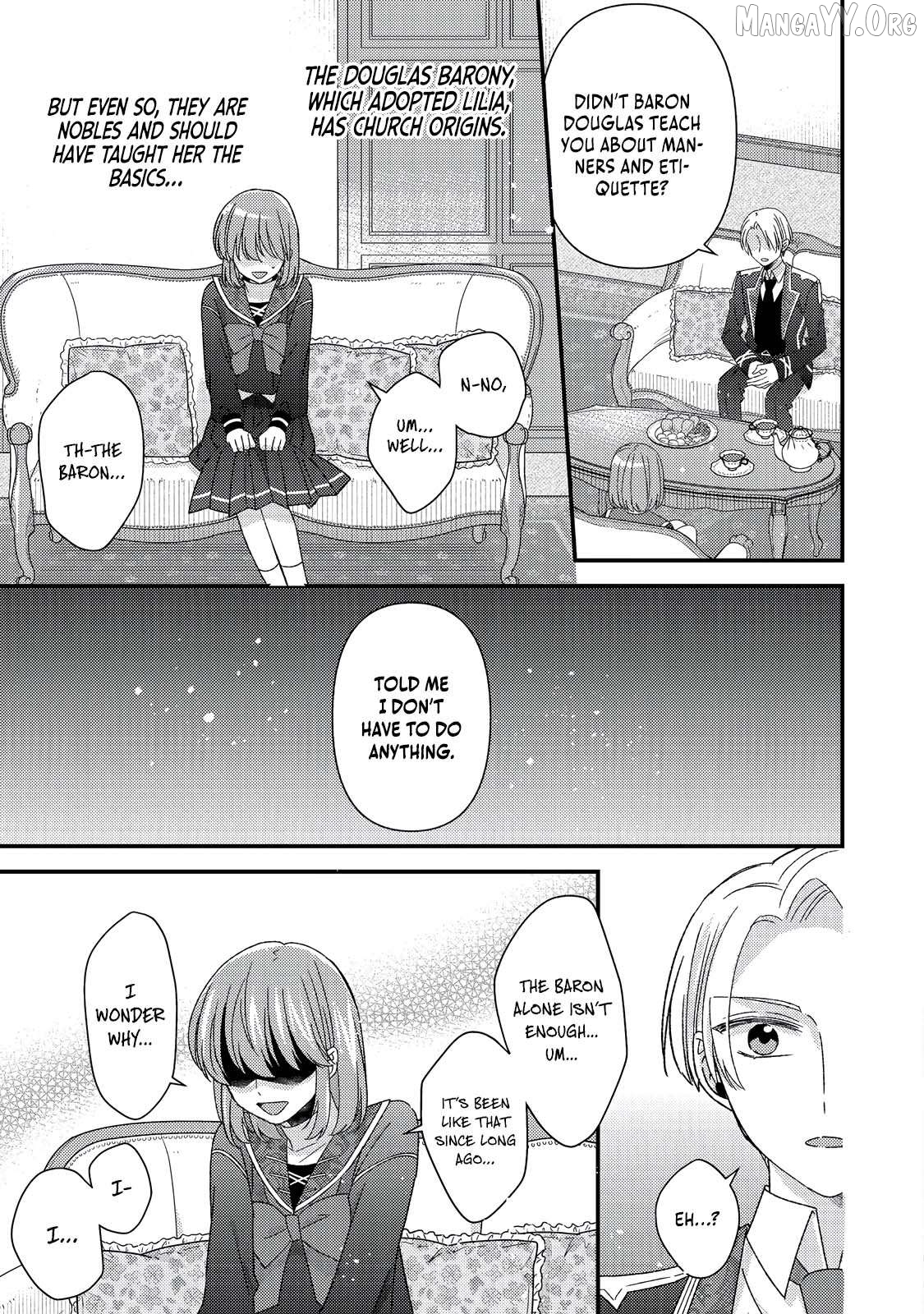 Mob Douzen No Akuyaku Reijou Wa Dansou Shite Kouryaku Taishou No Za O Nerau Chapter 11.1 - page 4
