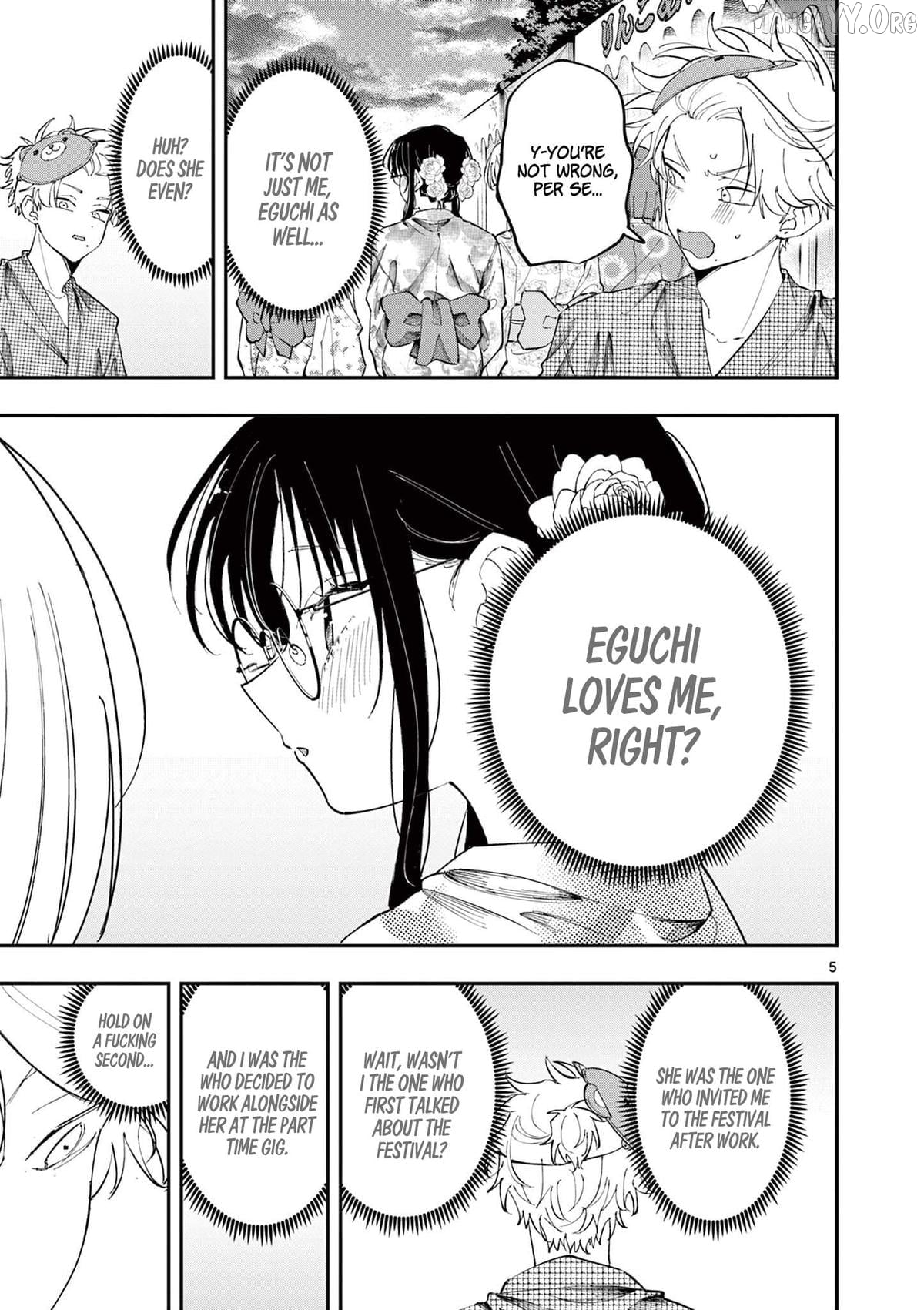 The Person Sitting Next to Me Looking at Me with Perverted Eyes Chapter 82 - page 5