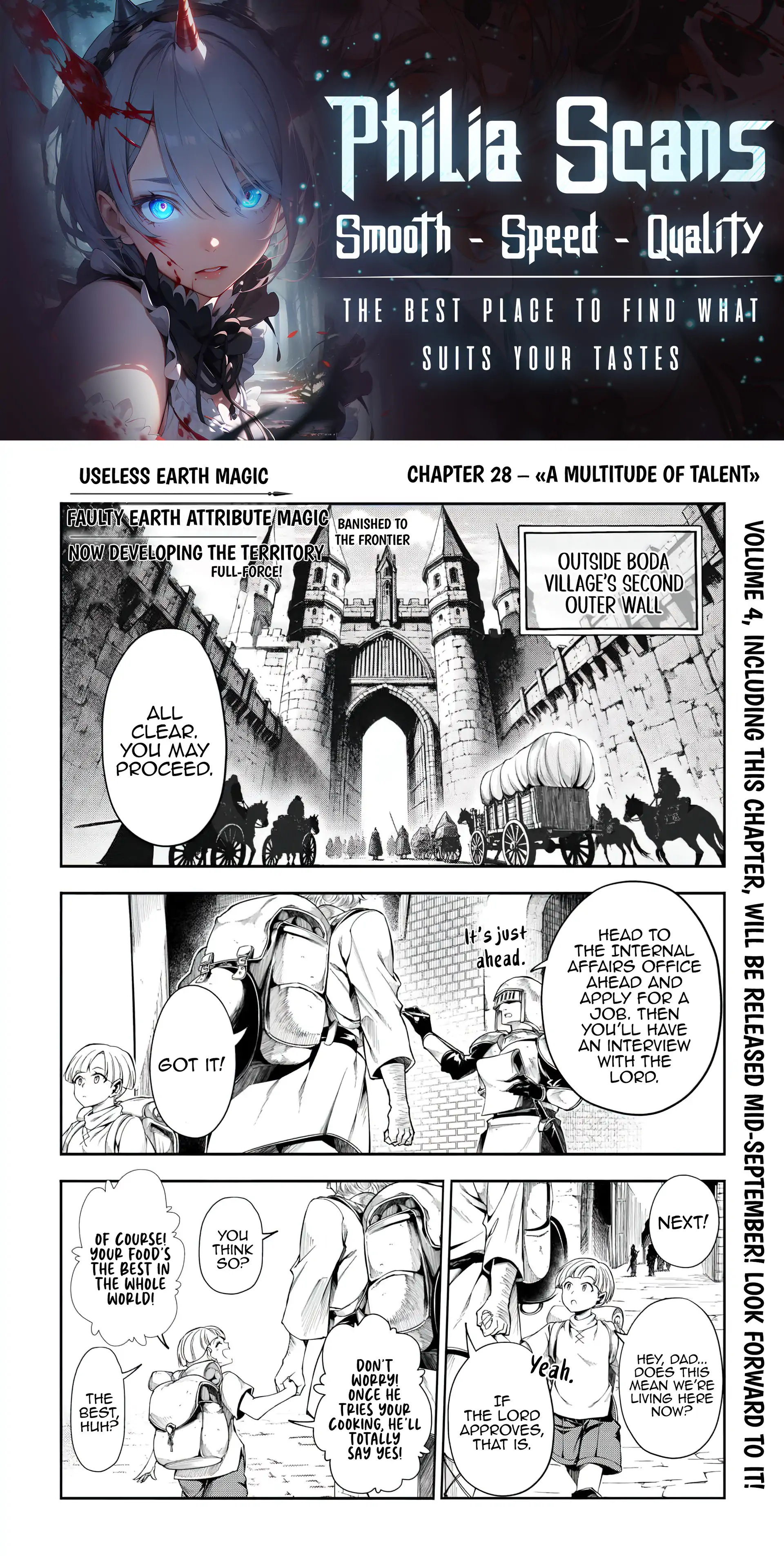 I Was Banished to a Desolate Region Because of the Faulty Attribute Earth Magic, so I’m Going to Put in my All to Develop my Territory! Chapter 28 - page 1