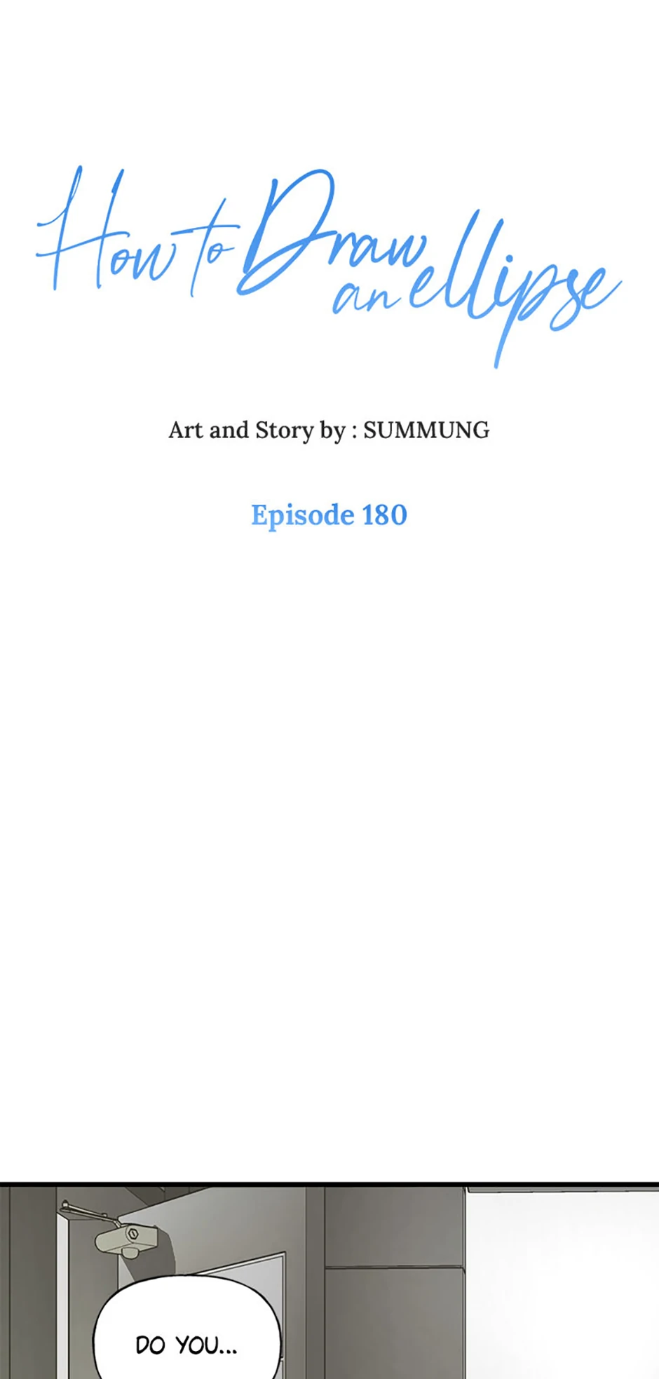 How to Draw an Ellipse Chapter 180 - page 1