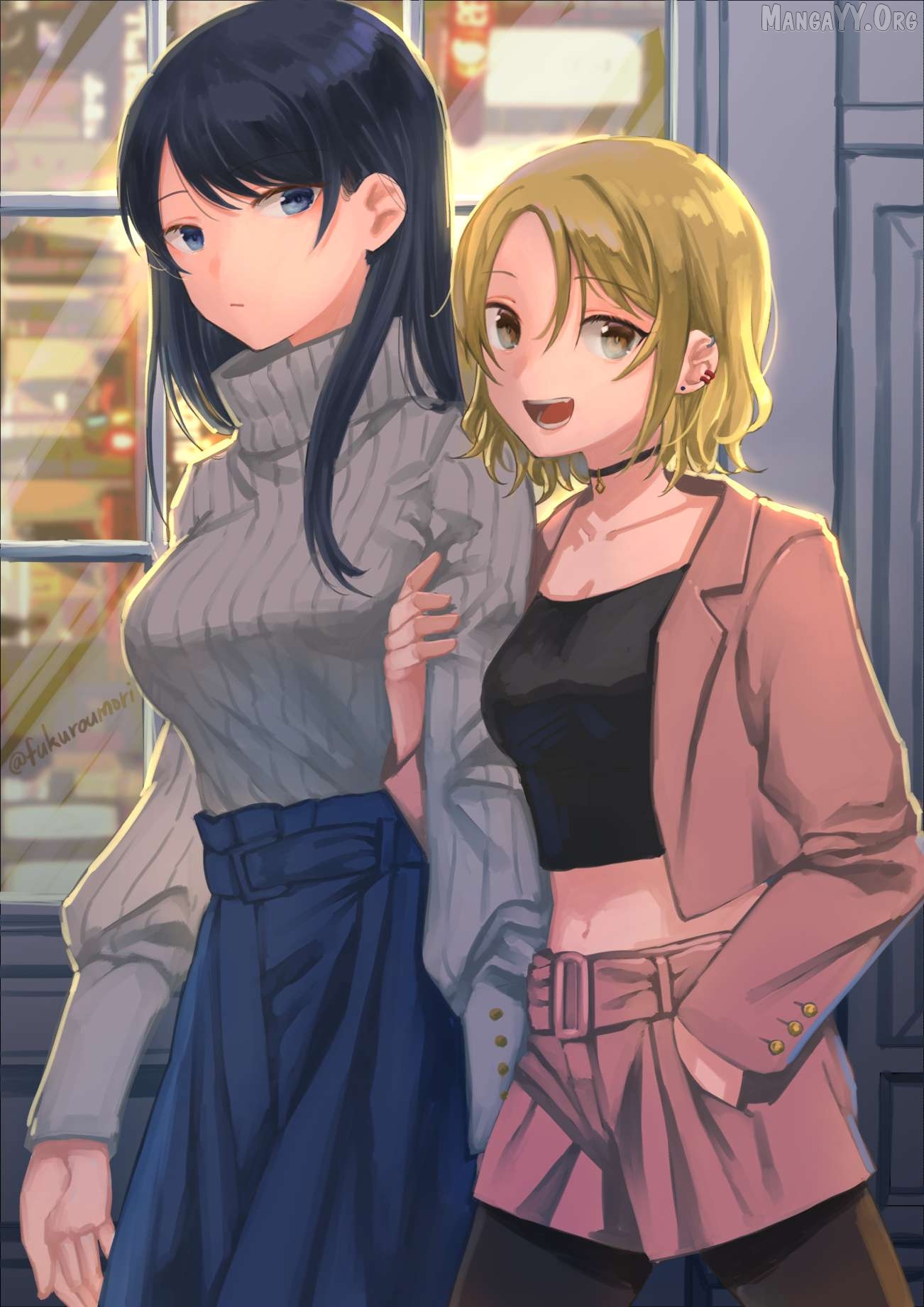 For Each Retweet, Two Straight Girls Who Don't Get Along Will Kiss for One Second Chapter 16.5 - page 2