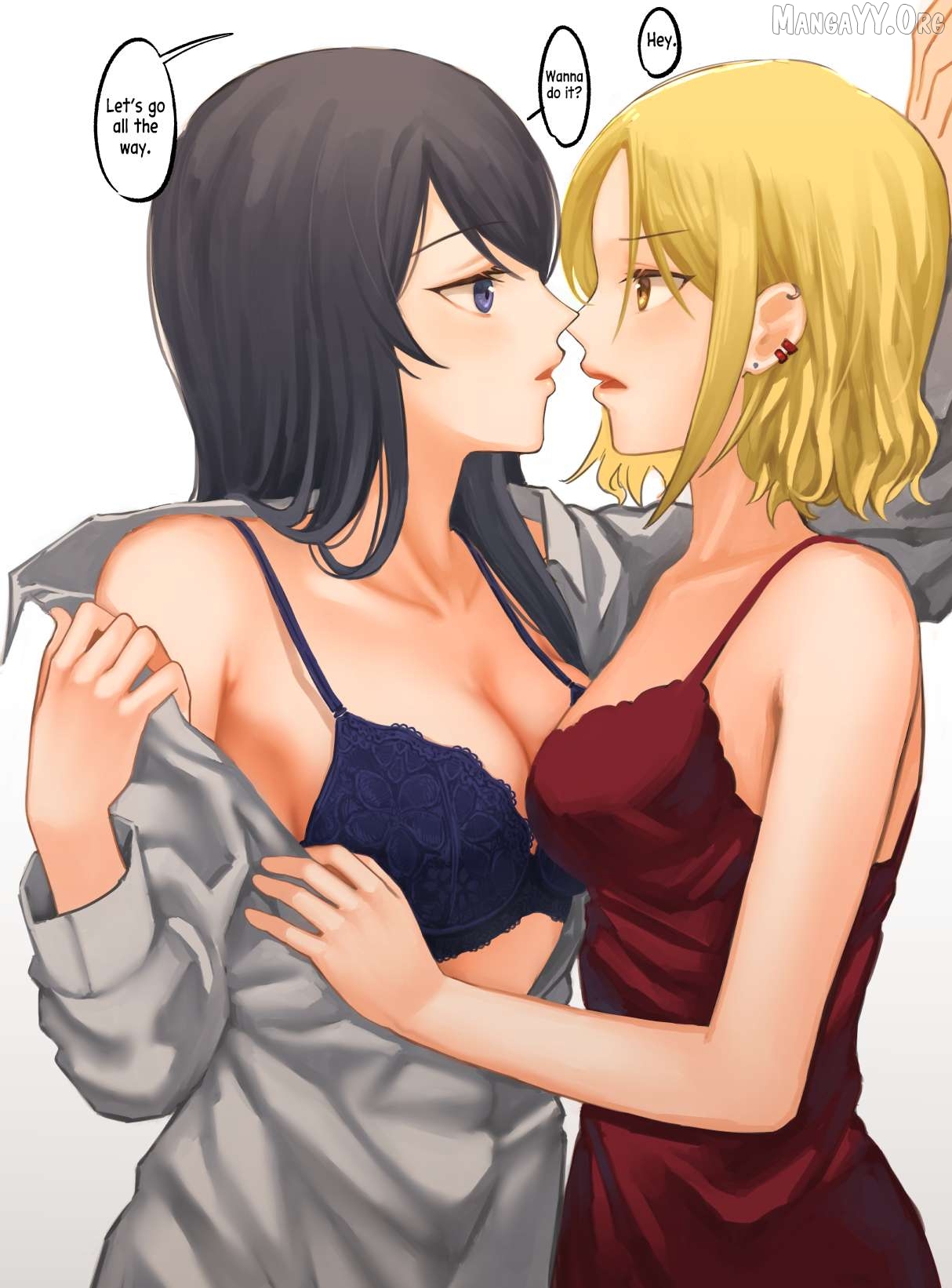 For Each Retweet, Two Straight Girls Who Don't Get Along Will Kiss for One Second Chapter 24 - page 1