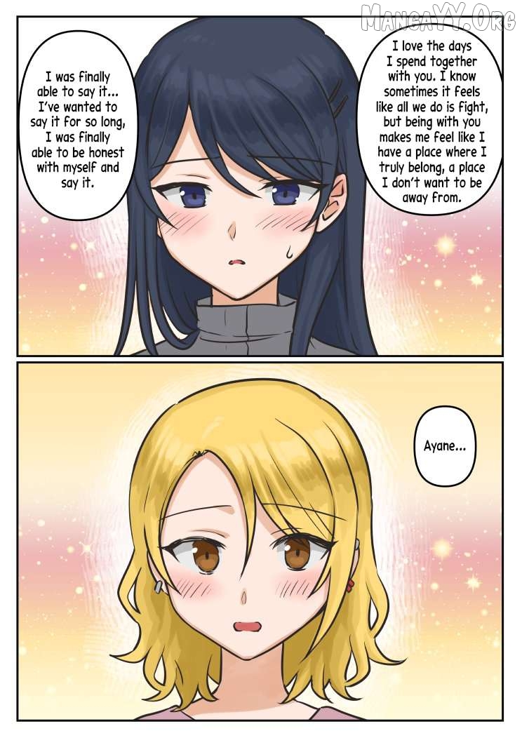 For Each Retweet, Two Straight Girls Who Don't Get Along Will Kiss for One Second Chapter 27 - page 21