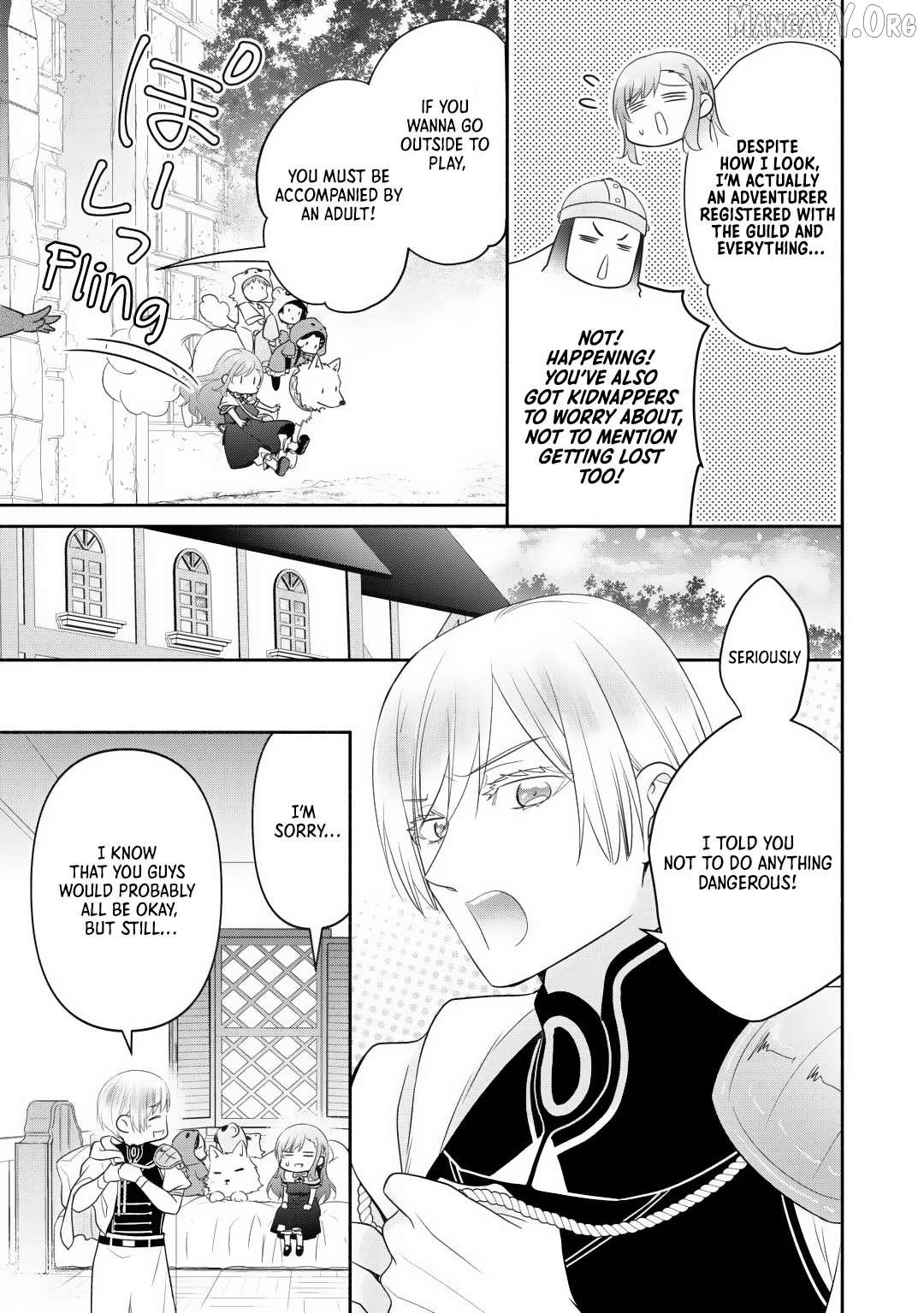 Tensei Youjo. Kamikemono to Ouji to, Saikyou no Ojisan Youhei-dan no Naka de Ikiru. Chapter 28 - page 5