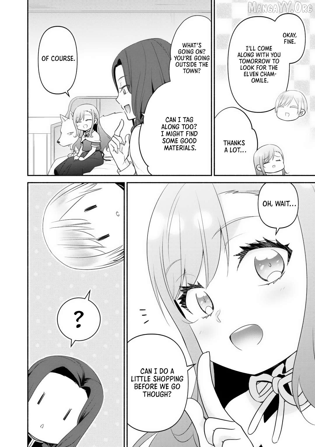 Tensei Youjo. Kamikemono to Ouji to, Saikyou no Ojisan Youhei-dan no Naka de Ikiru. Chapter 28 - page 6