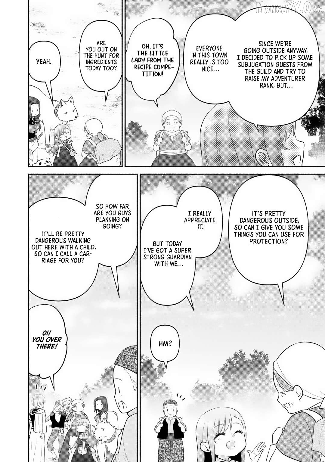 Tensei Youjo. Kamikemono to Ouji to, Saikyou no Ojisan Youhei-dan no Naka de Ikiru. Chapter 28 - page 8