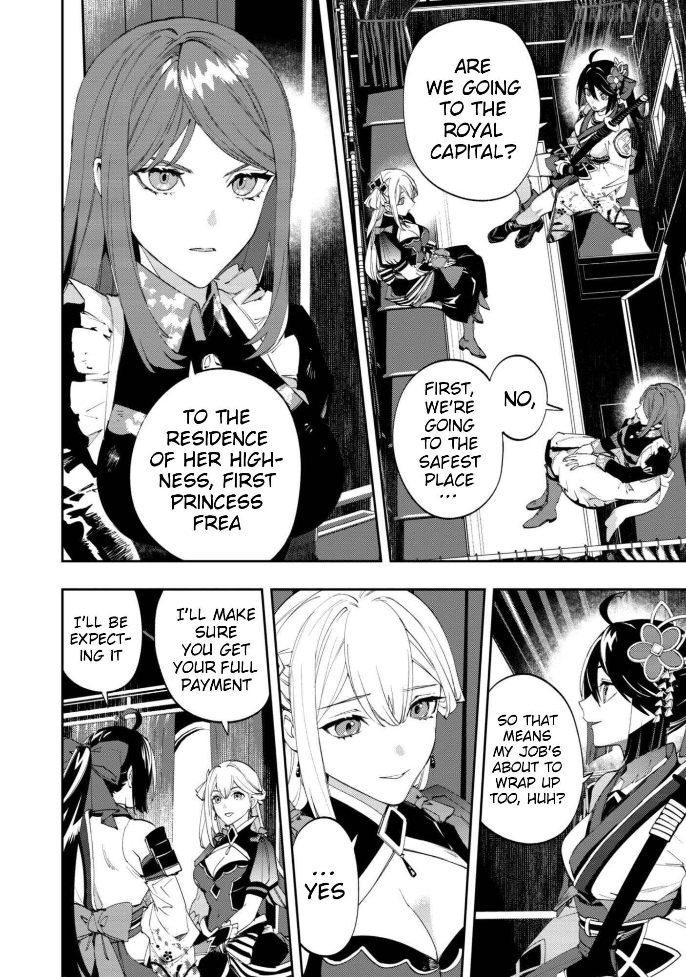 Hitokiri Shoujo Koushaku Reijou no Goei ni Naru Chapter 13 - page 6