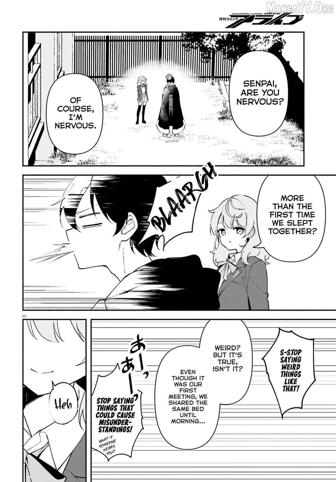 "you Want To Sleep With Me, Don't You, Senpai?" And She Whispered Sweetly, So I Can't Sleep Tonight Either Chapter 5 - page 3