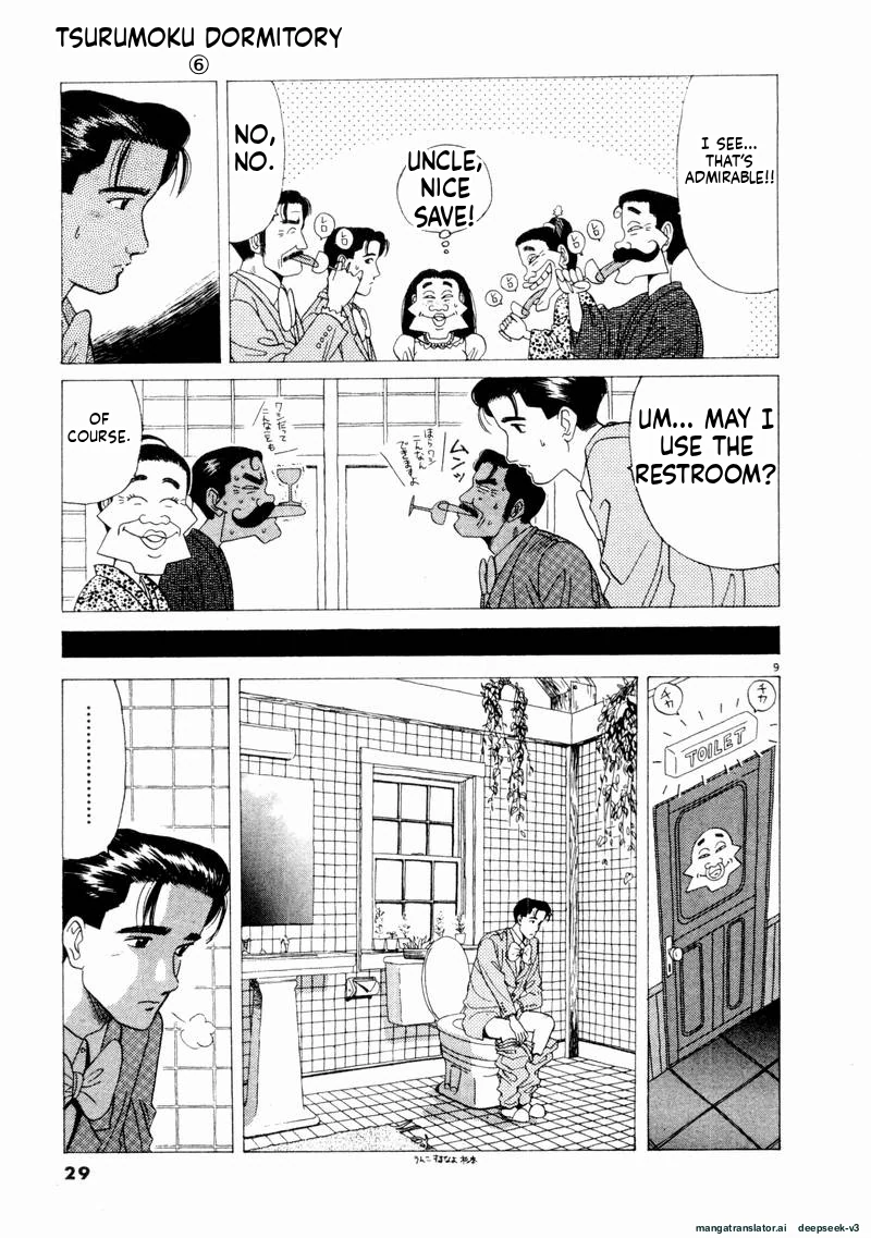 Tsurumoku Dokushin Ryou Chapter 62 - page 9