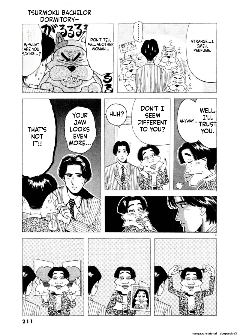 Tsurumoku Dokushin Ryou Chapter 84 - page 9