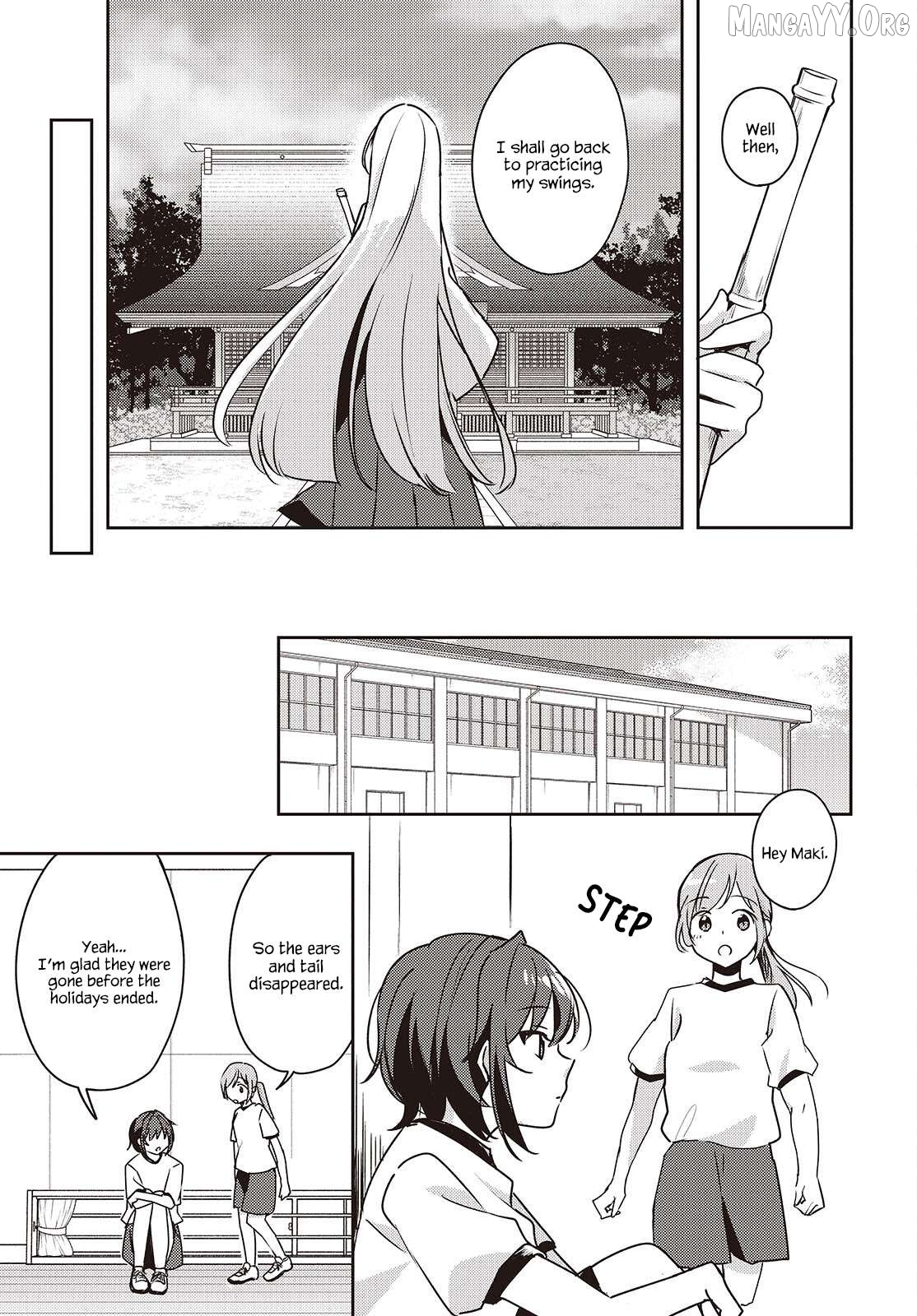 Osananajimi wa, Nyaa to Naite Skirt no Naka. Chapter 9 - page 19