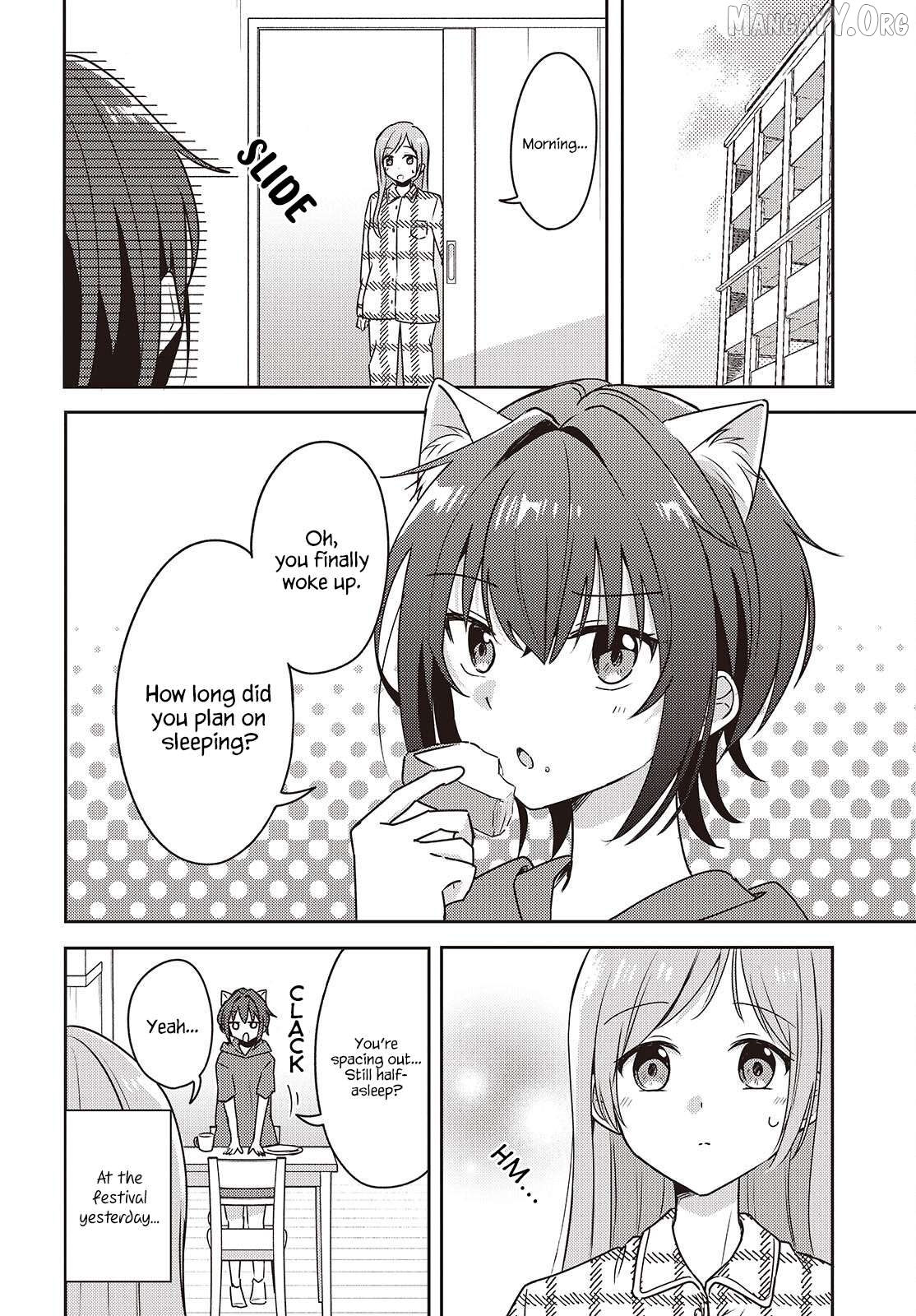 Osananajimi wa, Nyaa to Naite Skirt no Naka. Chapter 9 - page 4