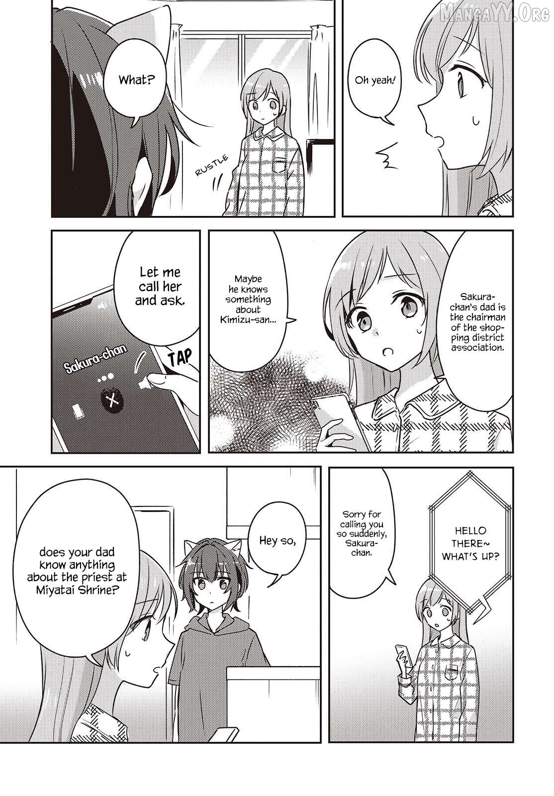 Osananajimi wa, Nyaa to Naite Skirt no Naka. Chapter 9 - page 7