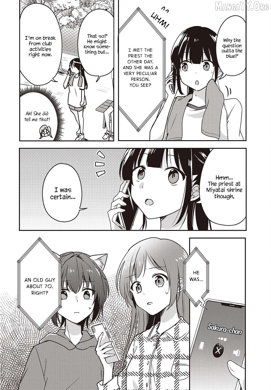 Osananajimi wa, Nyaa to Naite Skirt no Naka. Chapter 9 - page 8