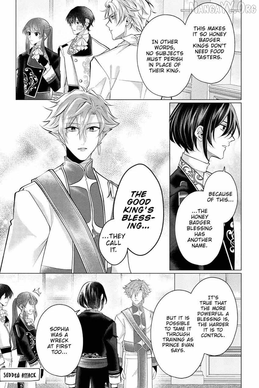 The young lady, who was blessed by the Gorilla God, is adored in the Royal Knight Order. Chapter 33 - page 24