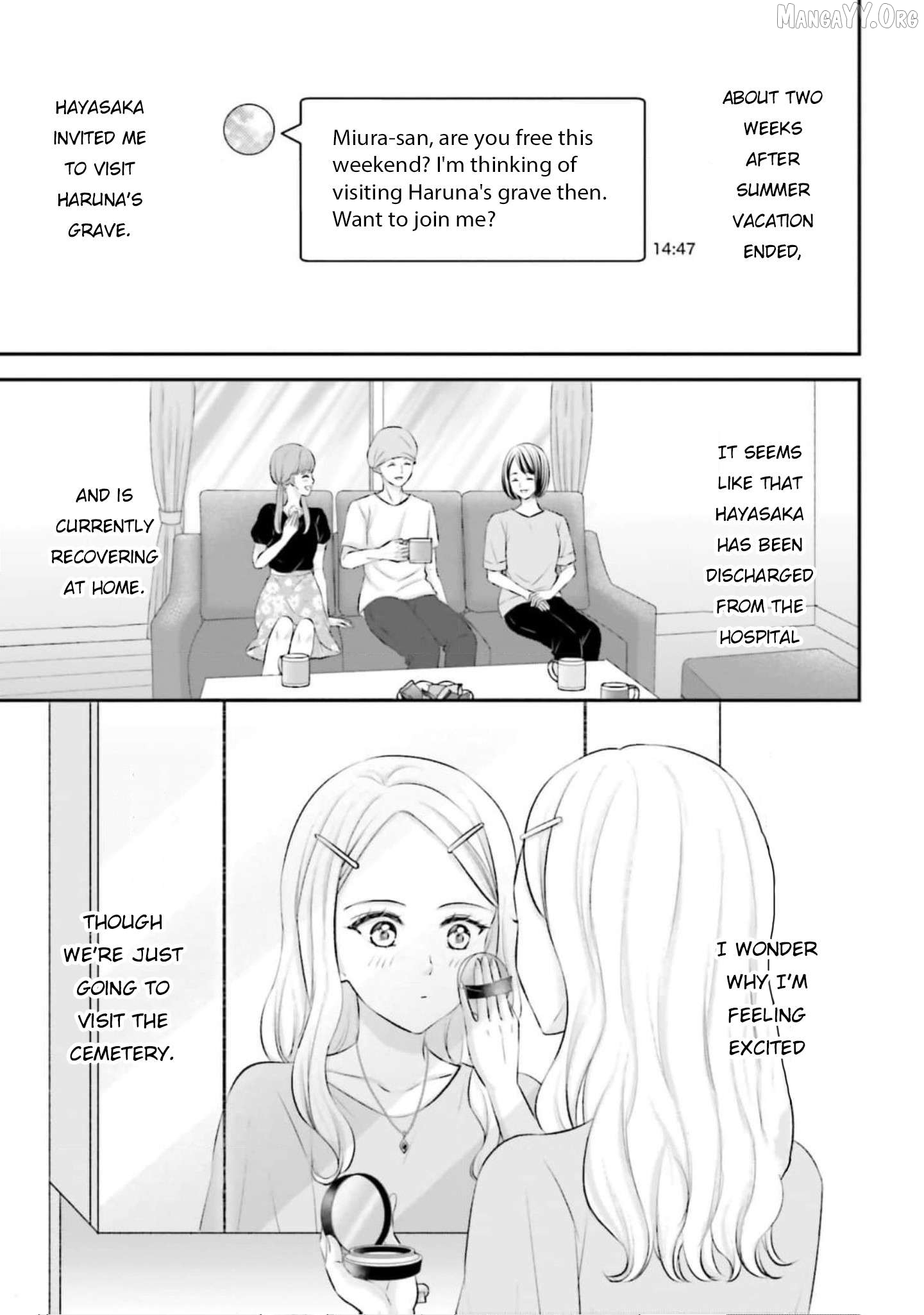 Yomei Ichinen to Senkokusareta Boku ga, Yomei Hantoshi no Kimi to Deatta Hanashi Chapter 15 - page 2