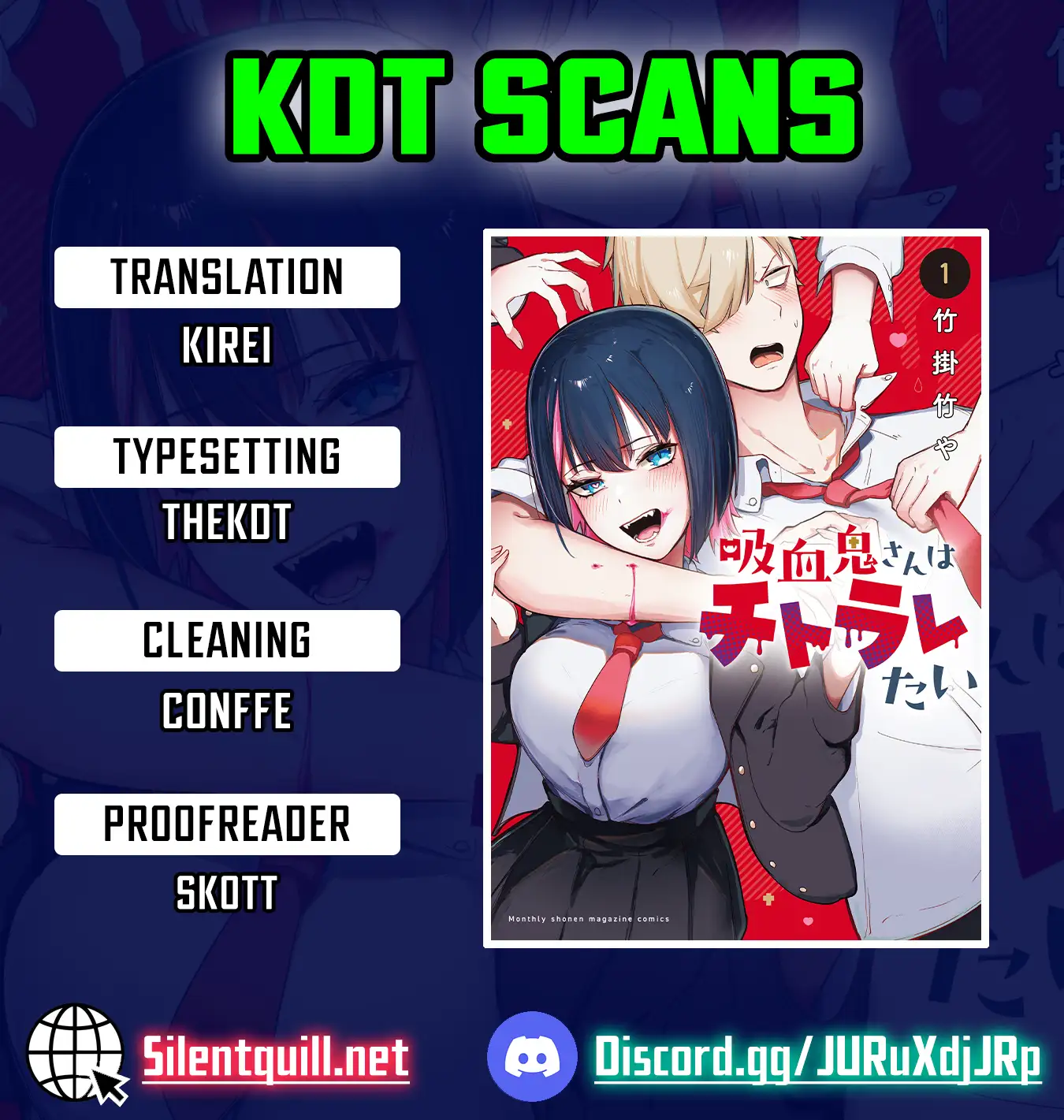 Kyuuketsuki-san wa Chitoraretai Chapter 18 - page 1