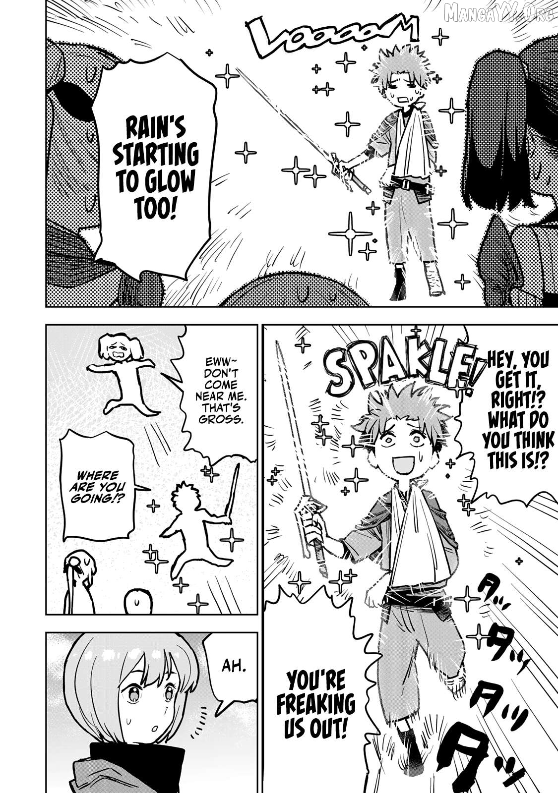 Tsuihou sareta cheat fuyo majutsushi wa ki mama na second life wo ouka suru. ~ora wa buki dake janaku, arayuru mono ni "kyouka point" wo fuyo dekiru shi, ore no ishi de itsudemo kouka wo kaijo dekiru kedo, nokotta hitotachi daijoubu?~ Chapter 18 - page 8