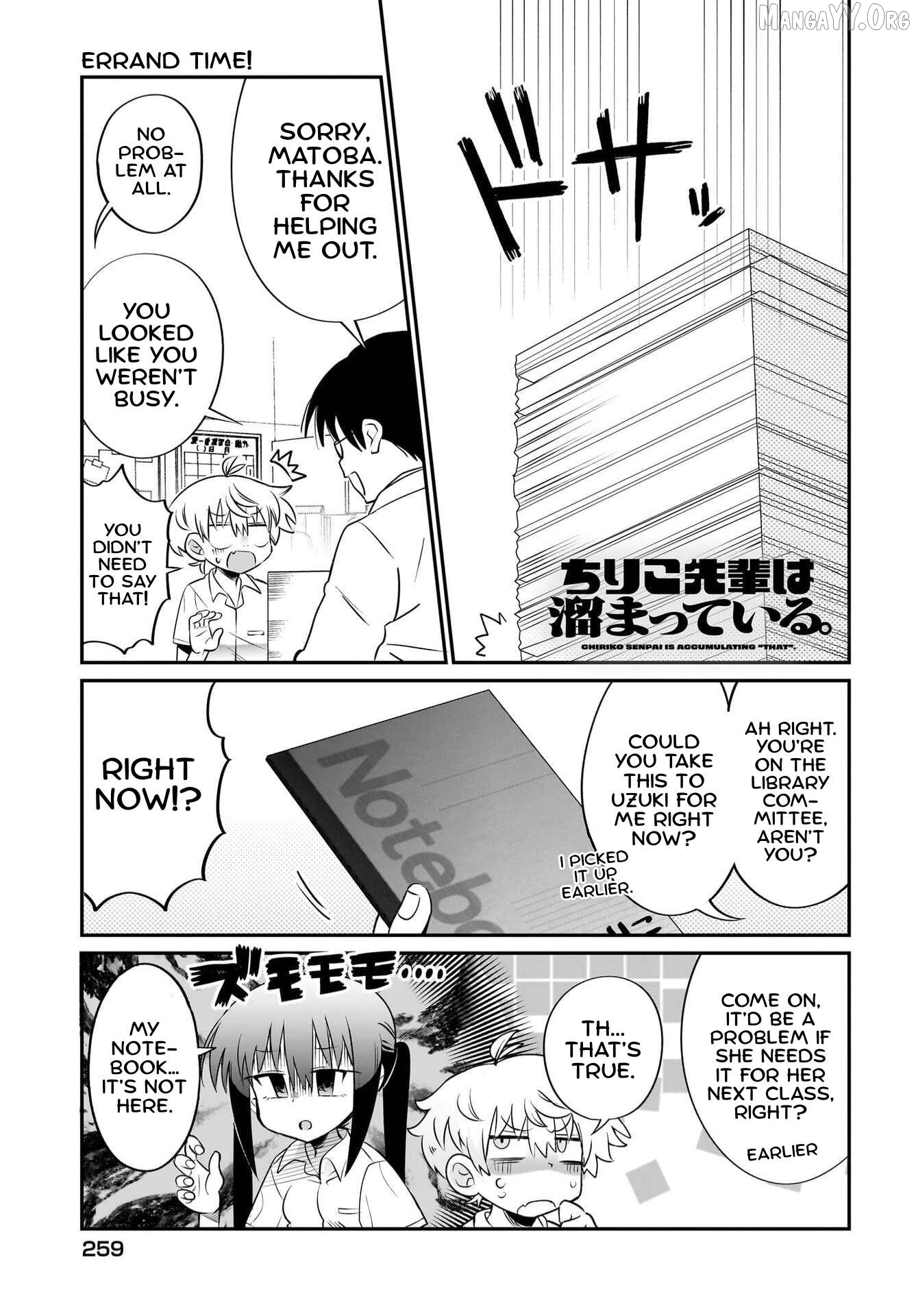 Chiriko Senpai Is Accumulating "That". Chapter 9 - page 1