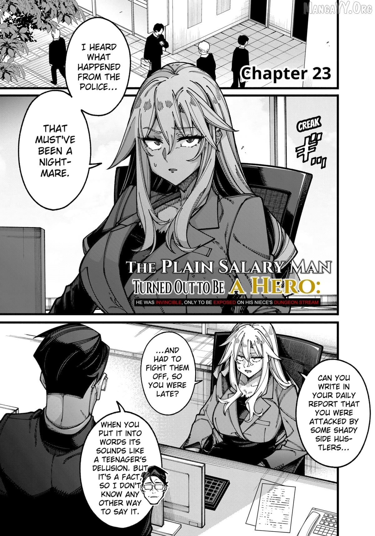 Jimi na Ojisan, Jitsu wa Eiyu Datta. -Jikaku ga Nai mama Muso Shitetara, Mei no Dungeon Haishin de Sarasareteta yo desu Chapter 23 - page 1