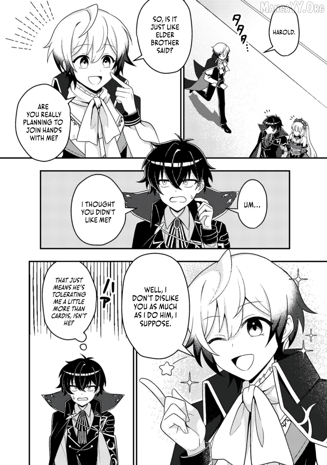 Munou no Akudou Ouji wa Ikinokoritai ~Ren'ai RPG no Akuyaku Mob ni Tensei Shita kedo, Gensaku Mushi shite Saikyou o Mezasu~ Chapter 10 - page 5