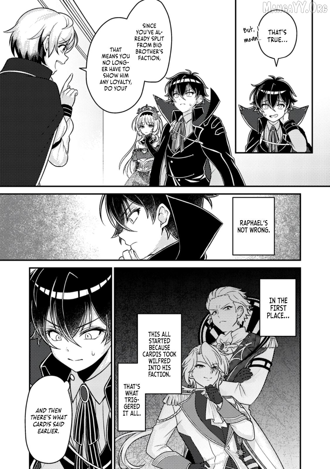 Munou no Akudou Ouji wa Ikinokoritai ~Ren'ai RPG no Akuyaku Mob ni Tensei Shita kedo, Gensaku Mushi shite Saikyou o Mezasu~ Chapter 10 - page 8