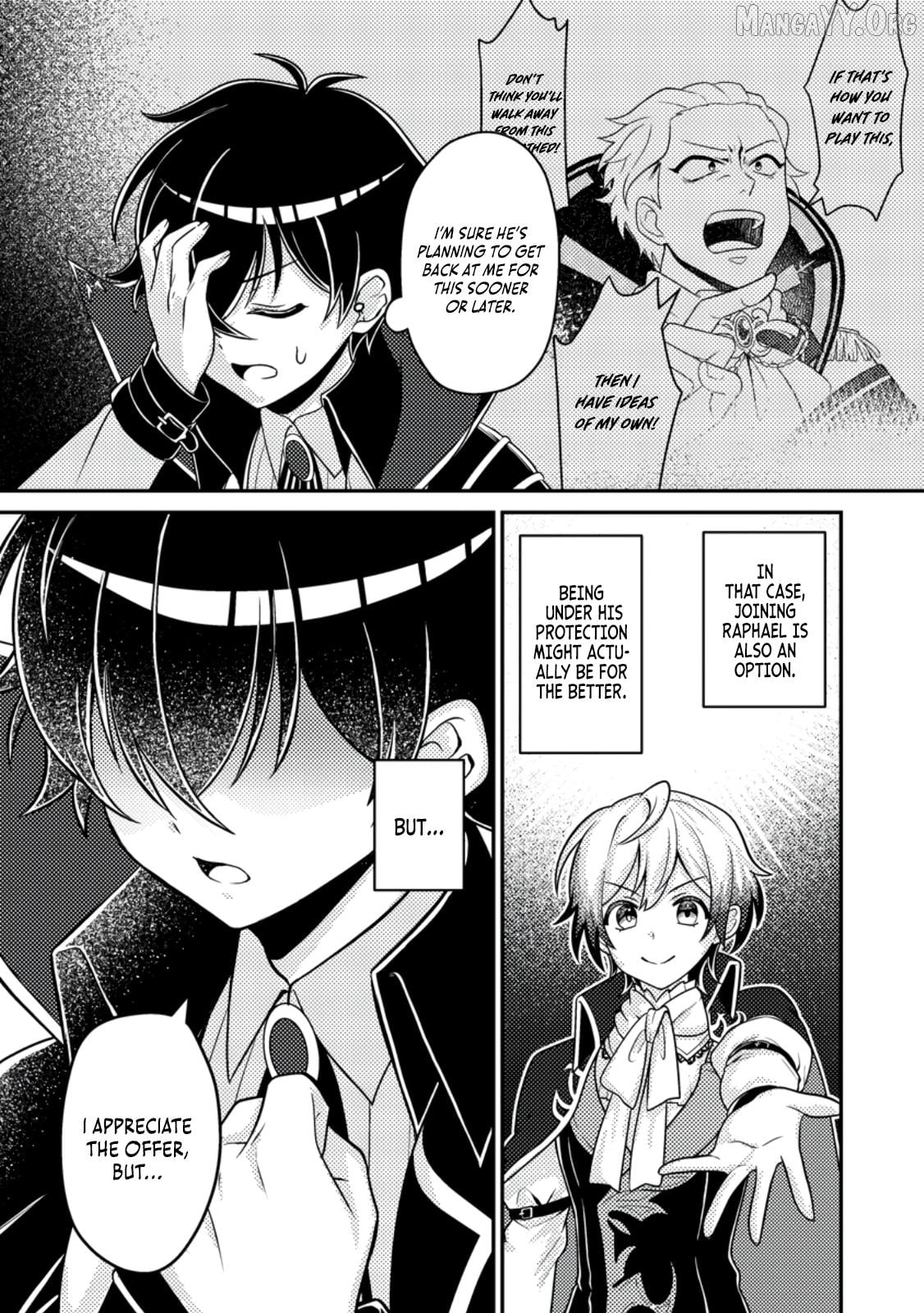 Munou no Akudou Ouji wa Ikinokoritai ~Ren'ai RPG no Akuyaku Mob ni Tensei Shita kedo, Gensaku Mushi shite Saikyou o Mezasu~ Chapter 10 - page 9