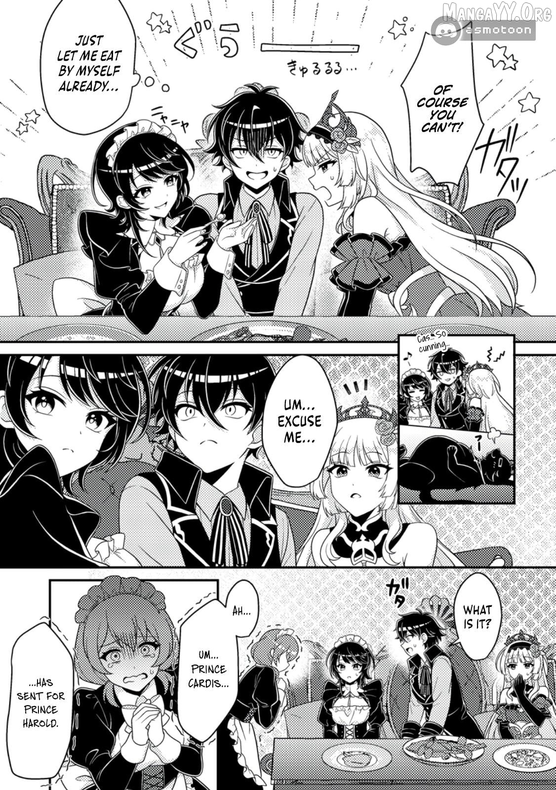 Munou no Akudou Ouji wa Ikinokoritai ~Ren'ai RPG no Akuyaku Mob ni Tensei Shita kedo, Gensaku Mushi shite Saikyou o Mezasu~ Chapter 9 - page 22