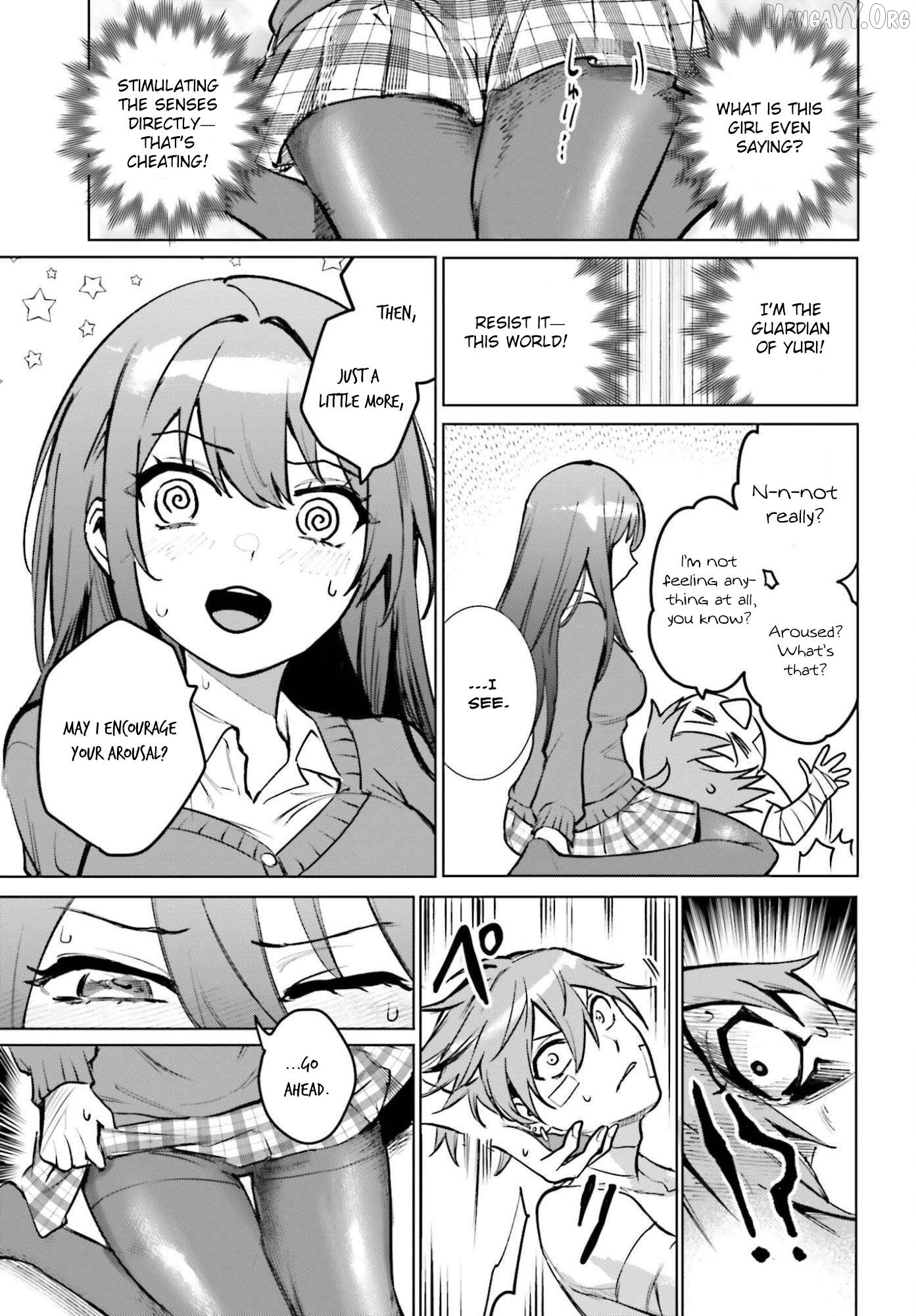 Danshi Kinsei Game Sekai de Ore ga Yarubeki Yuiitsu no Koto - Yuri no Ma ni Hasamaru Otoko to Shite Tensei shite shimaimashita Chapter 11 - page 21