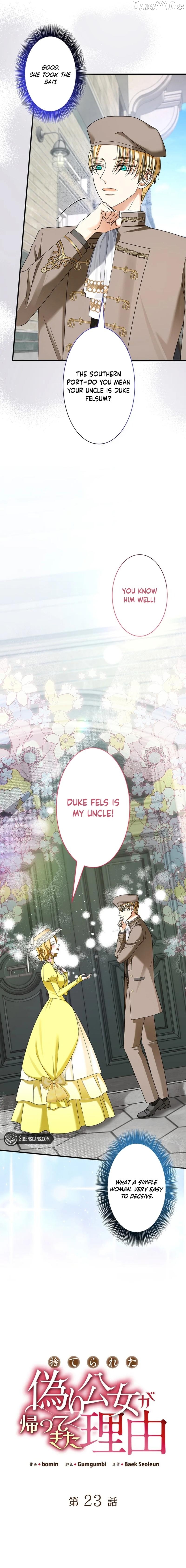 The Reason the Abandoned Fake Princess Returned Chapter 23 - page 5