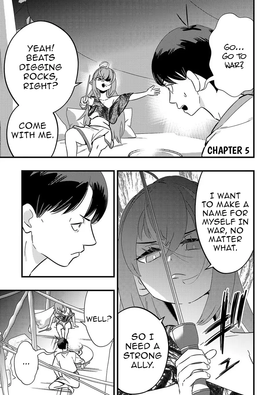 Unconventional Isekai: Isn’t It Too Much of a Black-Company Treatment to Fight Hordes of Monsters without Magic? Chapter 5 - page 1