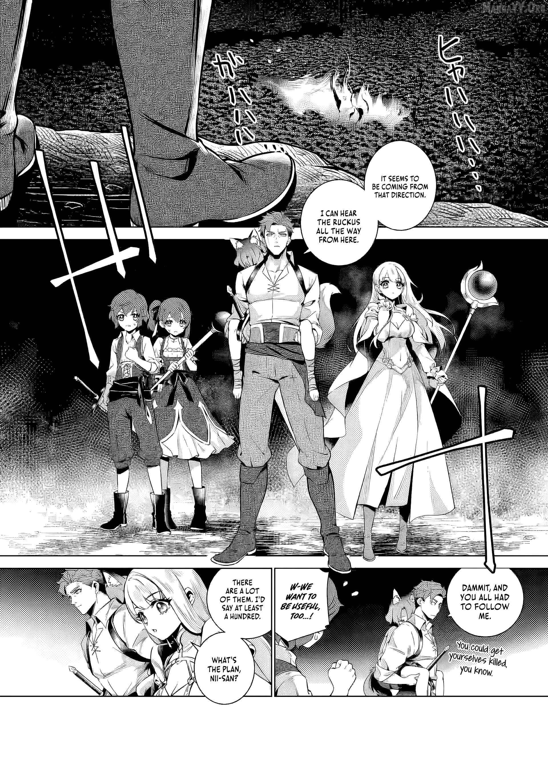 Netorare Tsuihōsareta Saikyō Kishi Danchō No Ossan, Katainaka De Eiyū Ni Matsuriagerareru Chapter 3.1 - page 10