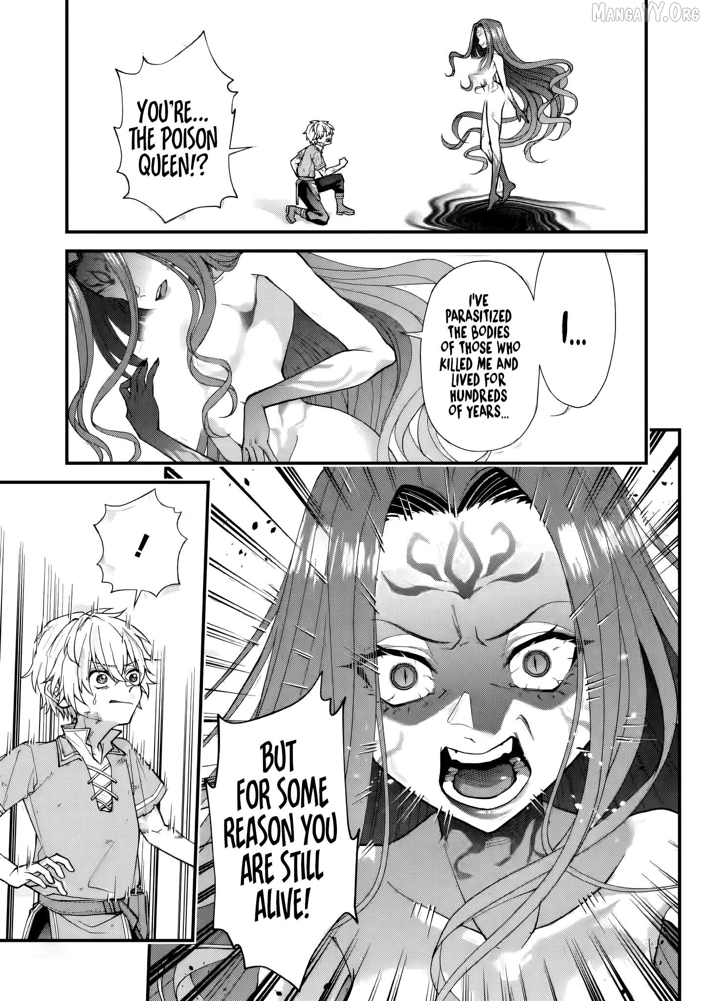 Doku no Ou: Saikyou no Chikara ni Kakusei Shita Ore wa Biki-tachi wo Shitagae, Hatsujou Harem no Aruji to Naru Chapter 2.3 - page 2