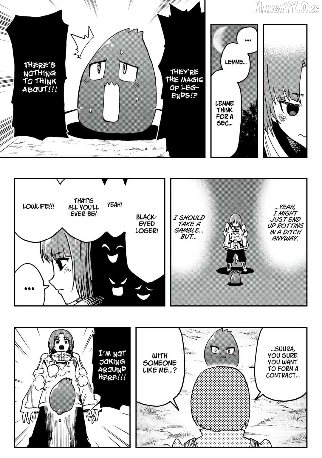 Aibou wa Slime!? ~Saikyou no Aibou o Eta Boku ga Saikyou no Mahou o Tsukatte Nariagaru~ Chapter 2 - page 3