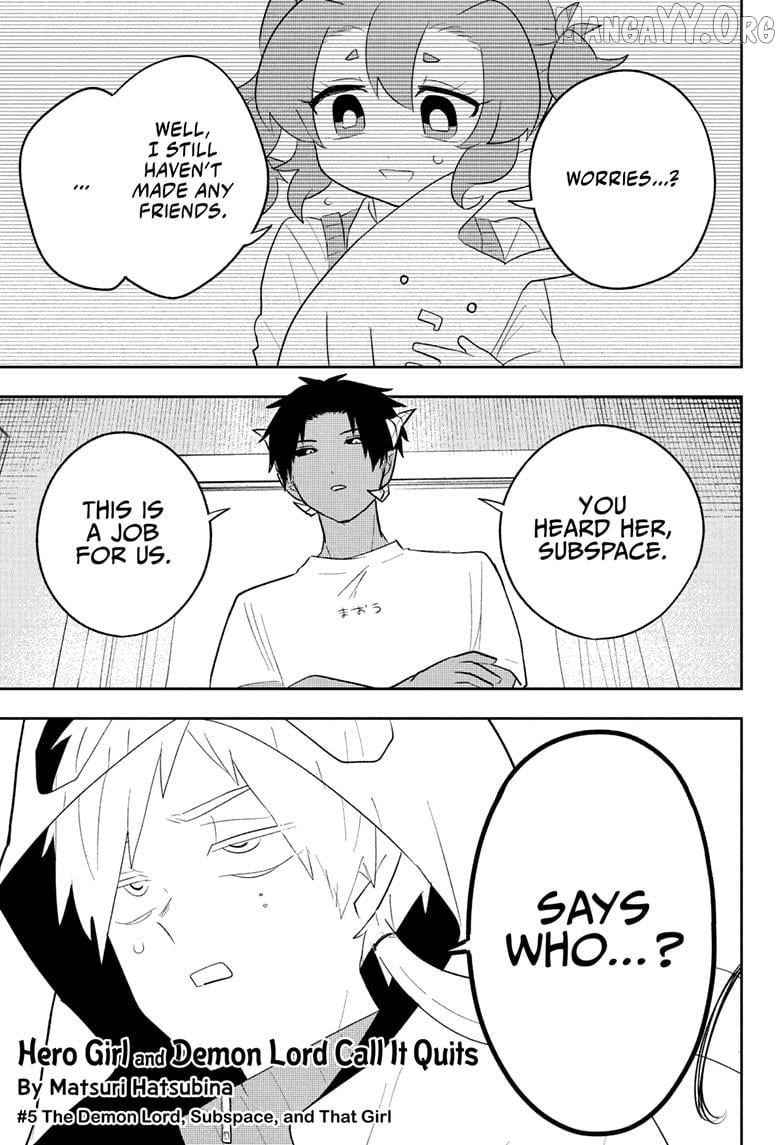 Hero Girl and Demon Lord Call It Quits Chapter 5 - page 1