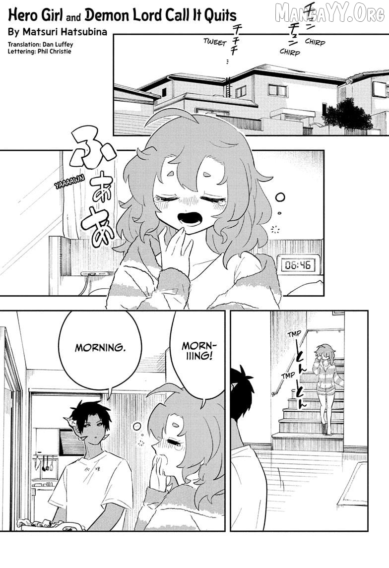 Hero Girl and Demon Lord Call It Quits Chapter 7 - page 1