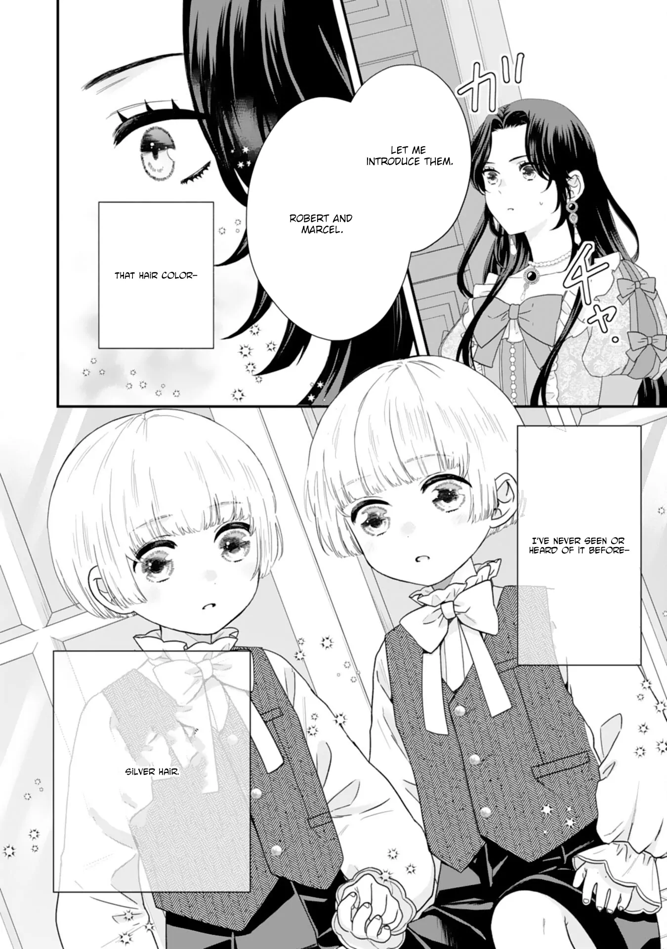 Villainess Stepmother of Twin Princes Who Just Loves Her Cute Boys. Chapter 1 - page 3