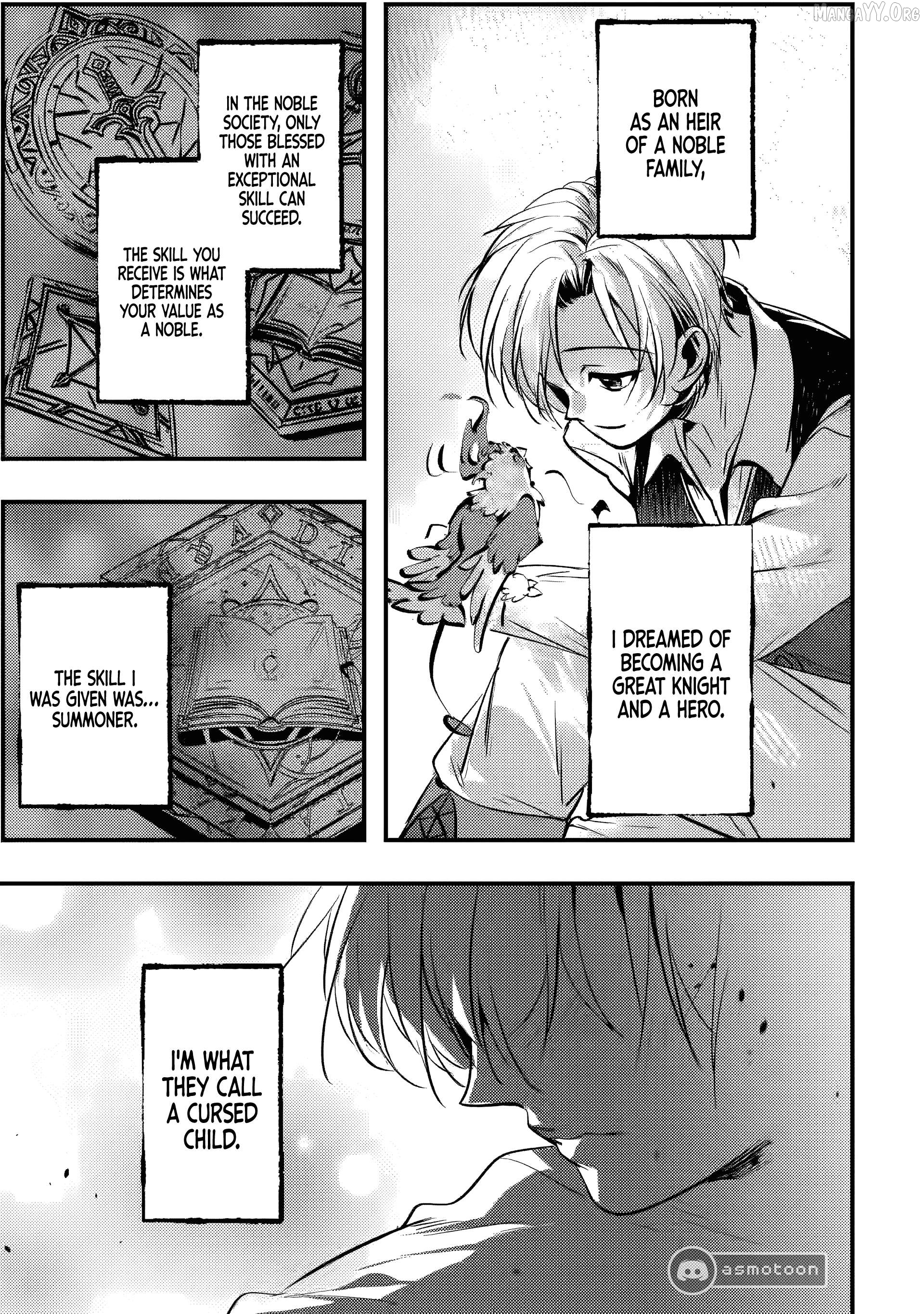 The Cursed Child Cast Aside Is Actually the World’s Strongest Summoner Chapter 1 - page 6