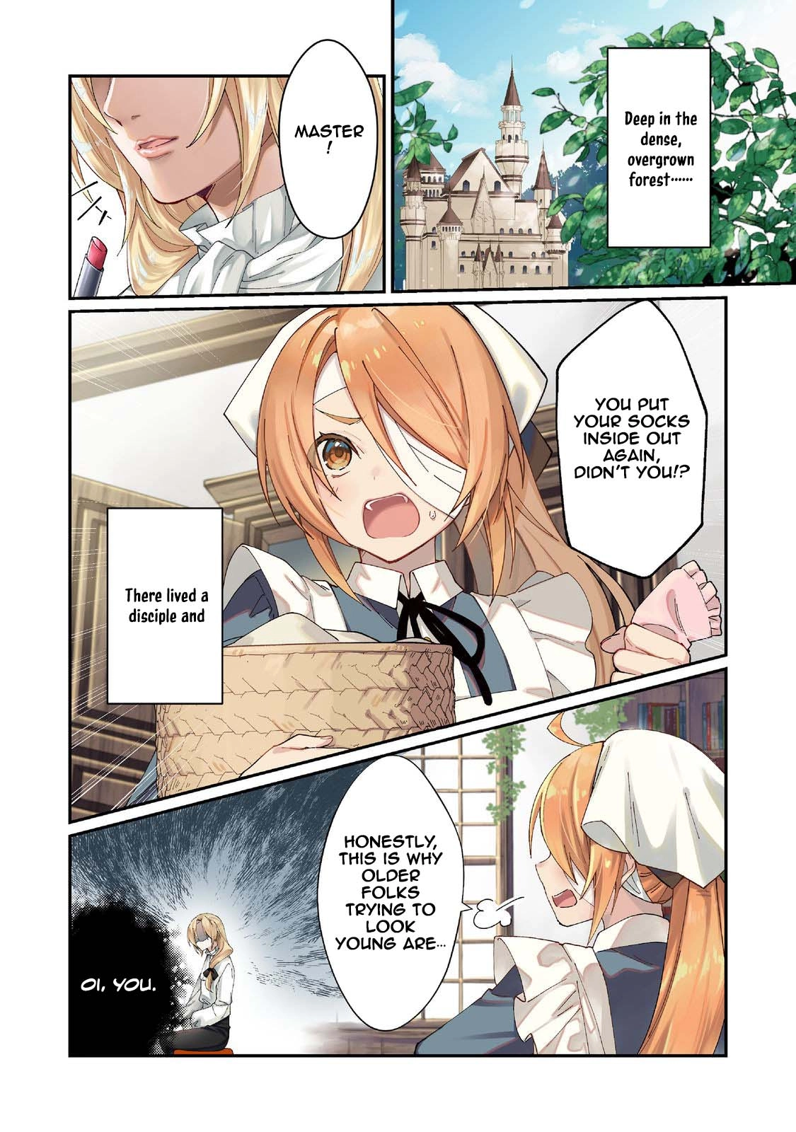 The Beautiful Mage: Finding My Lazy Master’s Missing Socks Is a Daily Struggle Chapter 1 - page 1