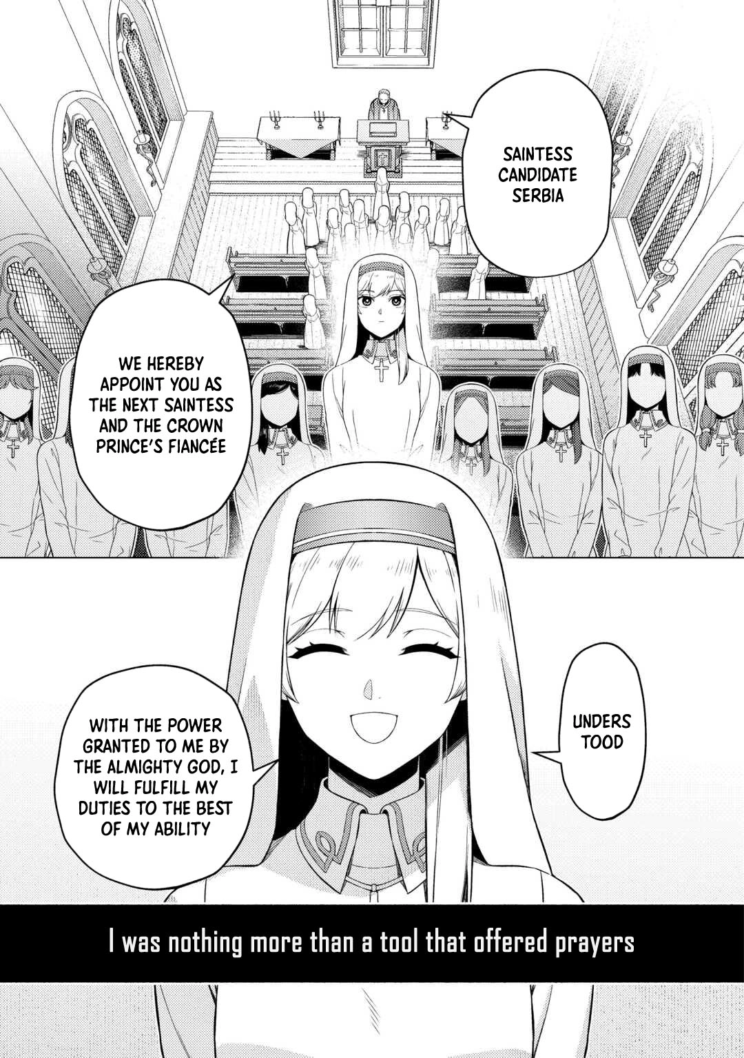 I Won’t Go Back to the Church, Even If You Cry and Apologize! Chapter 1 - page 1