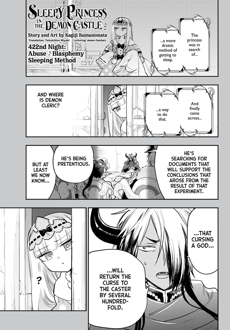 Maou-jou de Oyasumi Chapter 422 - page 1