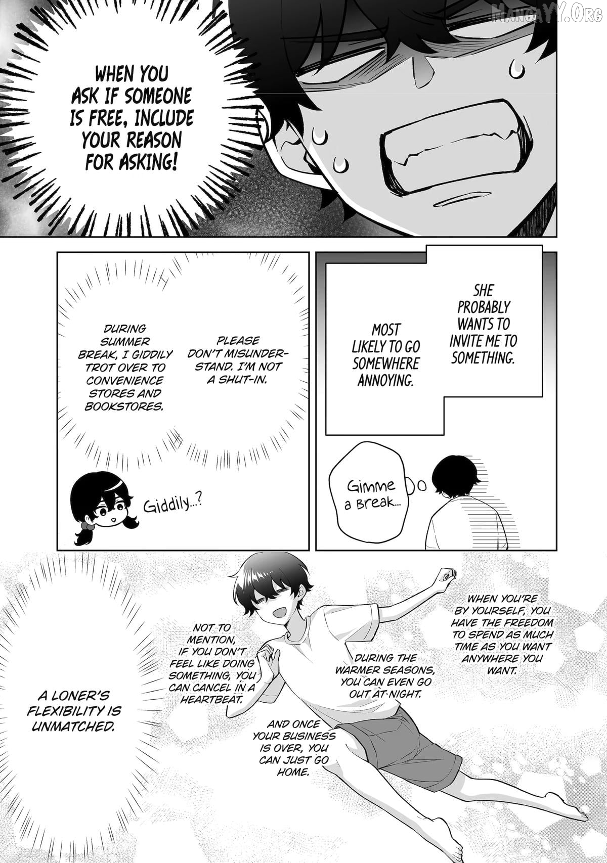 Please Leave Me Alone (For Some Reason, She Wants to Change a Lone Wolf's Helpless High School Life.) Chapter 34 - page 13