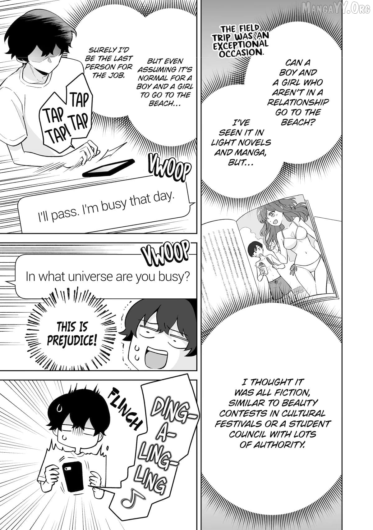 Please Leave Me Alone (For Some Reason, She Wants to Change a Lone Wolf's Helpless High School Life.) Chapter 34 - page 17