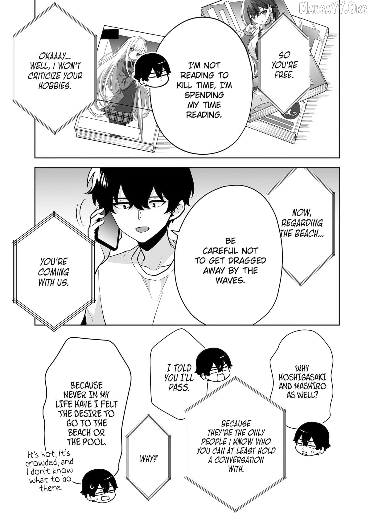 Please Leave Me Alone (For Some Reason, She Wants to Change a Lone Wolf's Helpless High School Life.) Chapter 34 - page 19