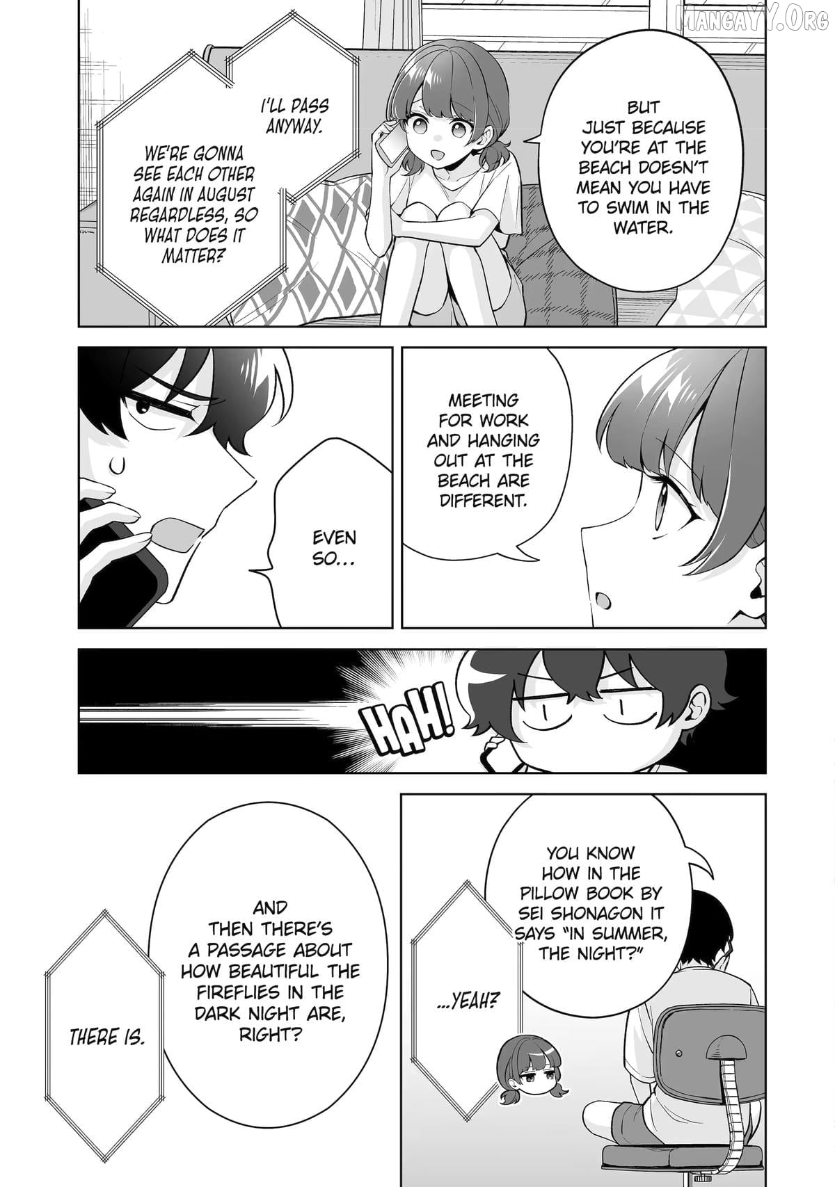 Please Leave Me Alone (For Some Reason, She Wants to Change a Lone Wolf's Helpless High School Life.) Chapter 34 - page 21